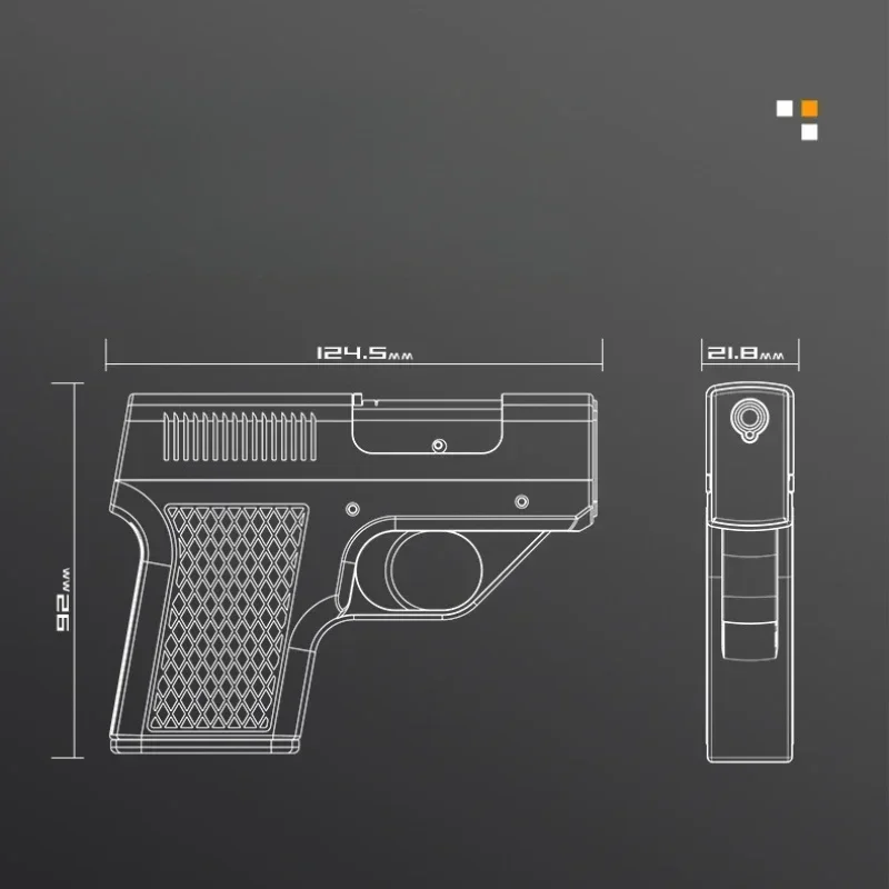 New Gun Gas Lighter Magazine Cigarette Case Lighter Multi-function Thick Medium and Fine Three-in-one Cigarette Case