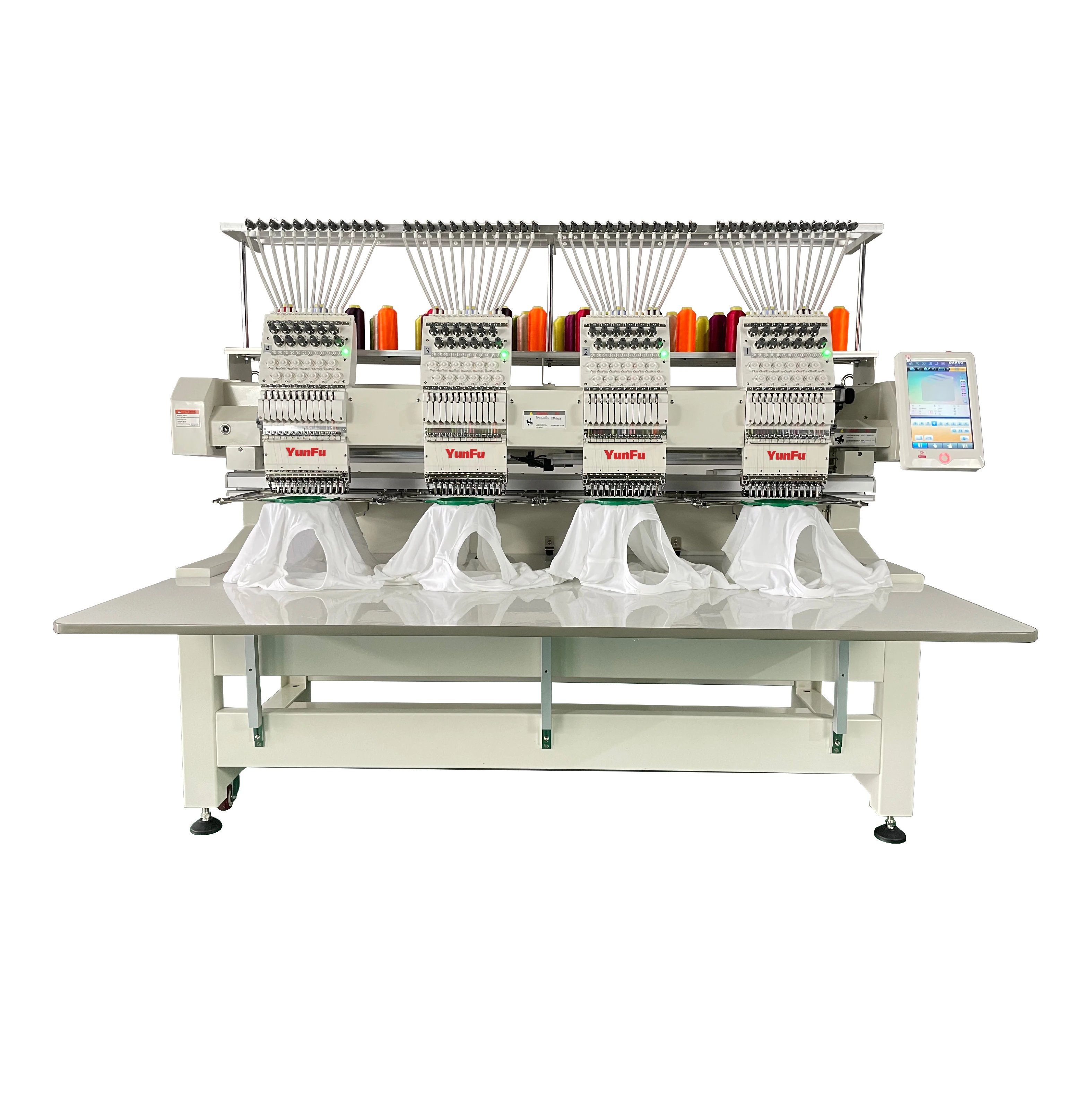 Tajima 4 Head Embroidery Machine Industrial Use Computerized 12/15 Needles DAHAO Computer