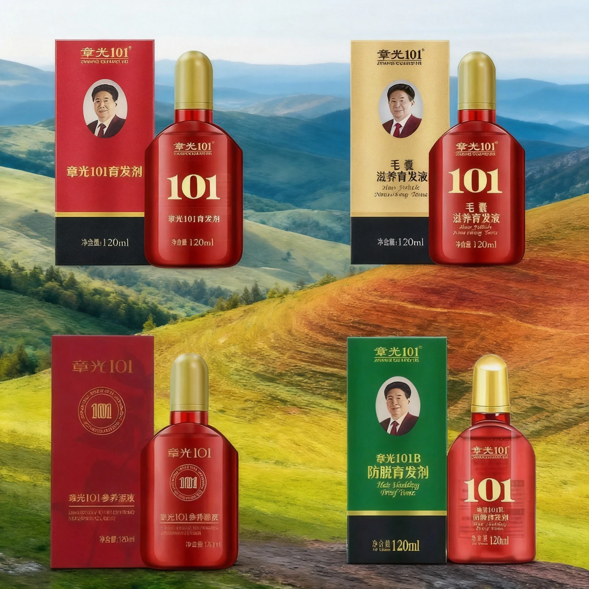 

1pcs Hair Tonic Zhangguang 101B Scalp Serum 120ML powerful Chinese medicine therapy Hair Treatment Essence 100% original 2026