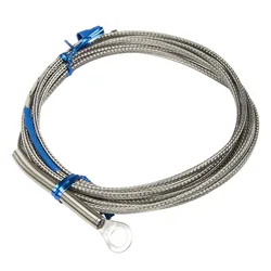 FTARR01 K E J typ 2m metalowy kabel przesiewowy 5mm 6mm 8mm 10mm 12mm średnica 14mm czujnik temperatury termopary z pierścieniem