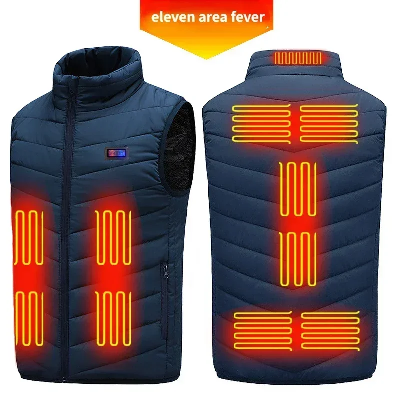 Intelligent Heating Vest for Both Men and Women, USB Charging and Heating Vest, 11 Zone Electric Heating Clip