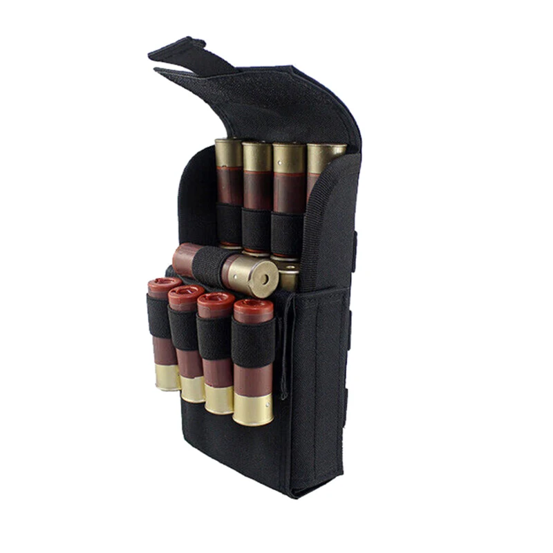 Bolsa táctica porta cartuchos calibre 12 para caza de armas largas
