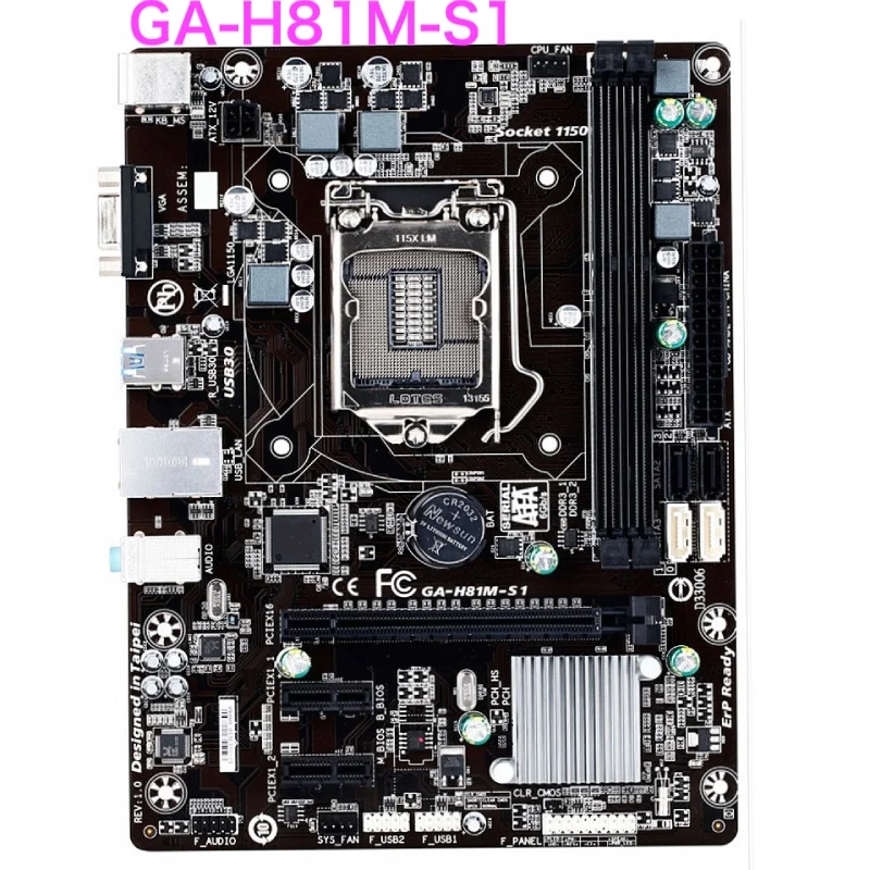 

Suitable For Gigabyte GA-H81M-S1 Motherboard LGA 1150 DDR3 Micro ATX Mainboard 100% Tested OK Fully Work