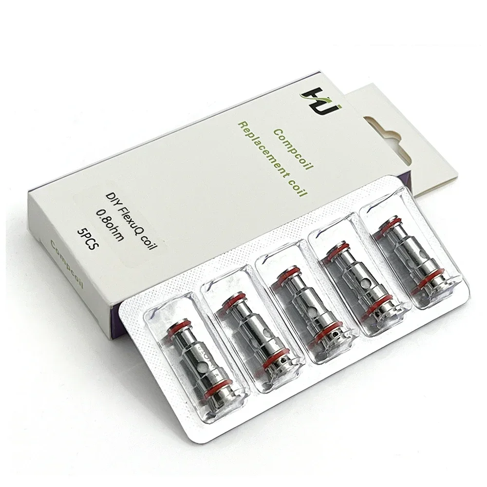 AosVape Flexus Q Mesh Coil, 0,8 ohm, 1,0 ohm, 1.2ohm, Bobinas AF para Flexus Q, Sistema de bloco MTL Pod, Kit de cartucho