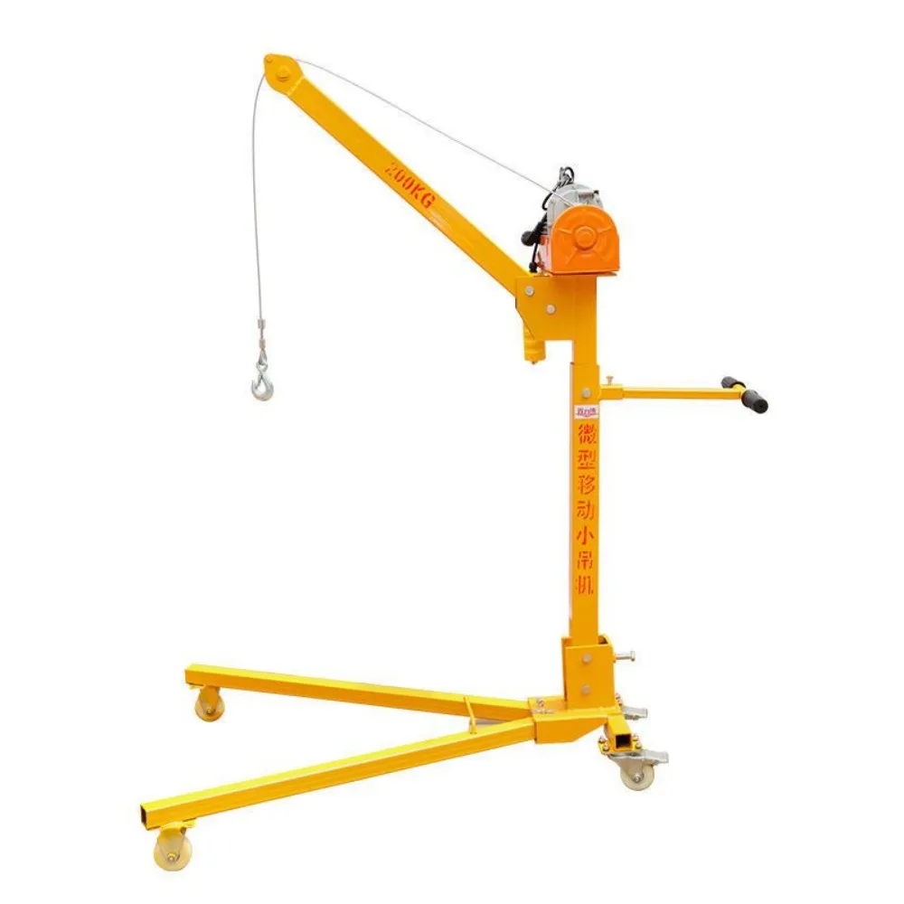 

Folding Mobile Mini Crane Lifting Frame Factory Warehouse Electric Lifting Hoist Simple Mobile Crane