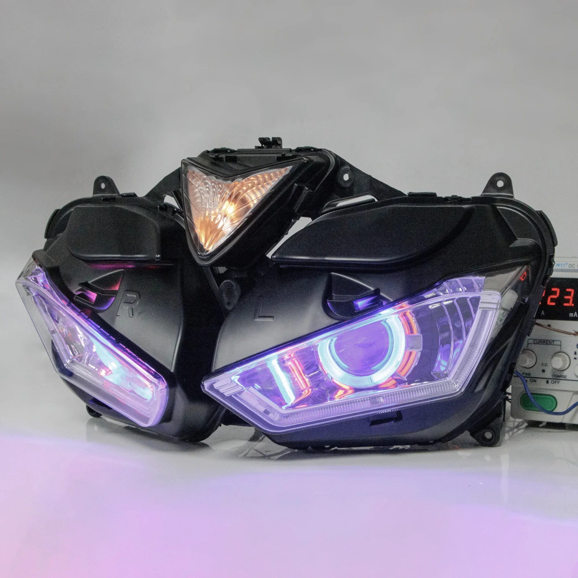 fit for YAMAHA YZF R3 R25 2013 - 2017 Headlight Angel Eyes HID Headlight Assembly YZFR3 YZFR25 Headlamp 2014 2015 2016 YZF R-25