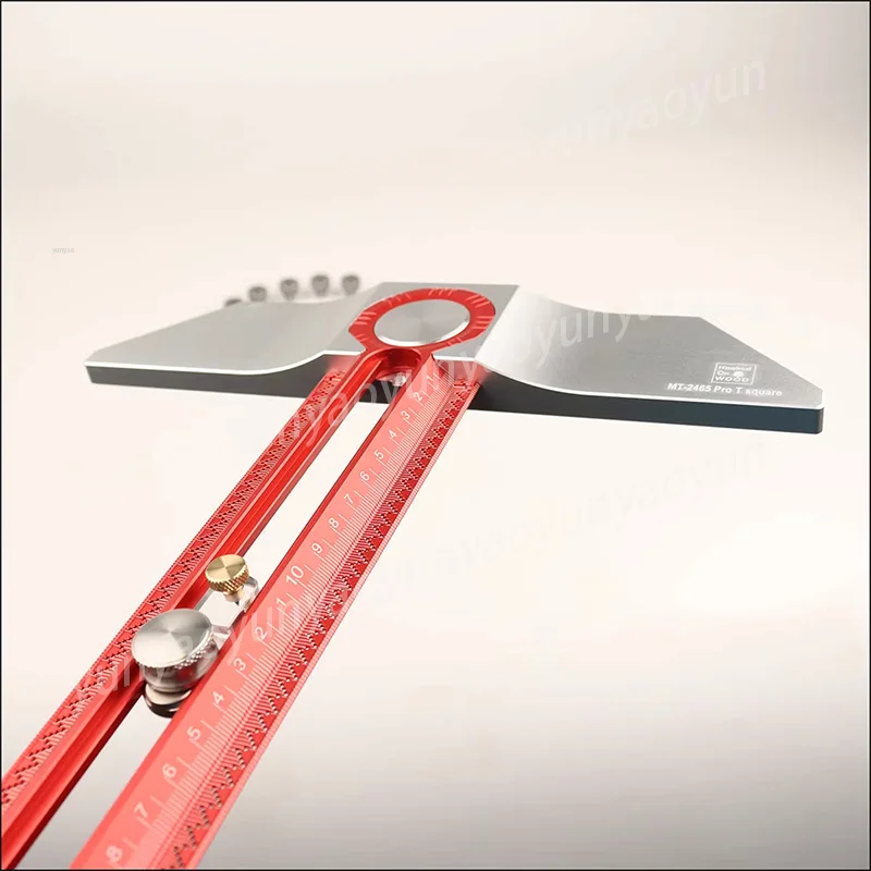MT-2465 Pro Carpentry T Square Ruler 400MM 600MM Marking Measuring Scribing Tool for Woodworking DIY Use