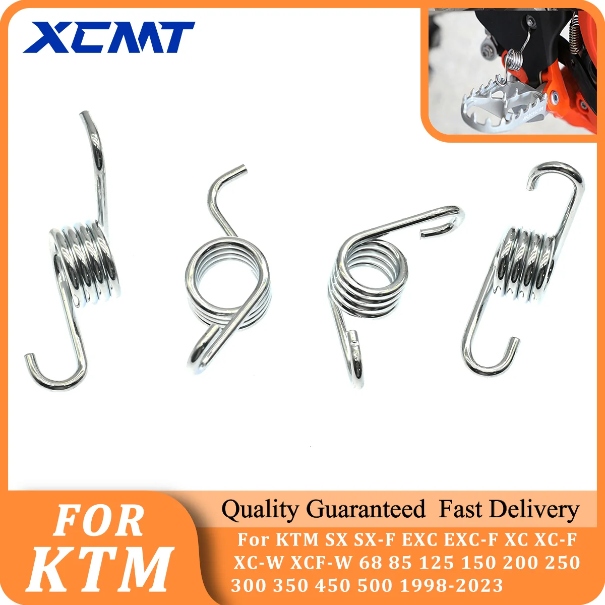 XCMT Motorcycle Footpegs Foot Pegs Footrest Spring For KTM EXC EXCF XC/XCF SX SXF 125 150 250 300 350 450 500 Enduro FREERIDE