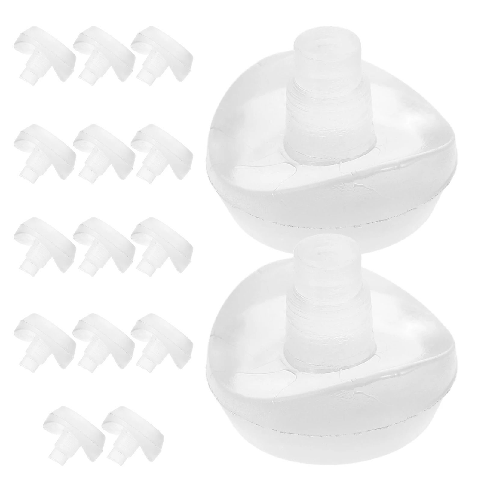 

16pcs Chair Hole Plug Transparent Plastic Foot Pads Non Slip Noise Reduction Furniture Accessories Table Leg Protectors Desk