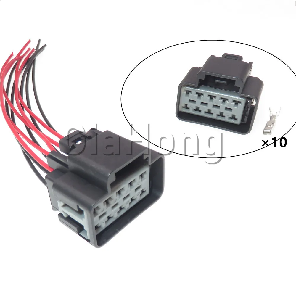 1 Set 10 Ways AC Assembly 15326931 Car Connector Automotive Audio Plug Wire Harness Cable Socket
