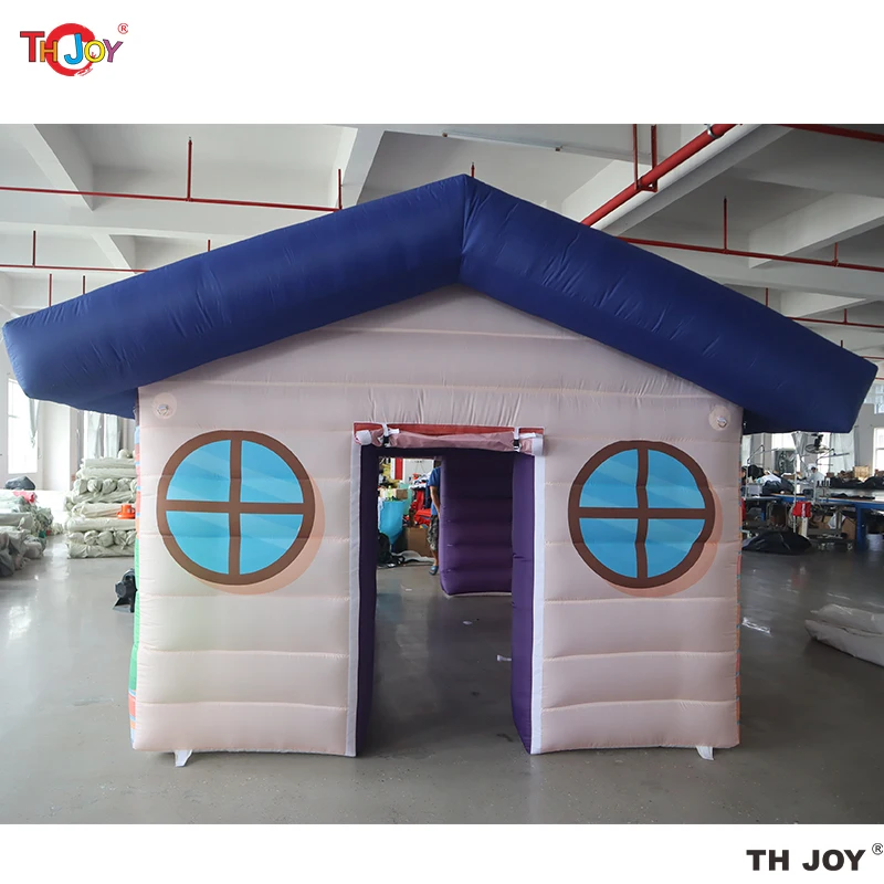 Tienda inflable de la cabina de la casa de Navidad de la gruta de Santa del invierno del nuevo diseño