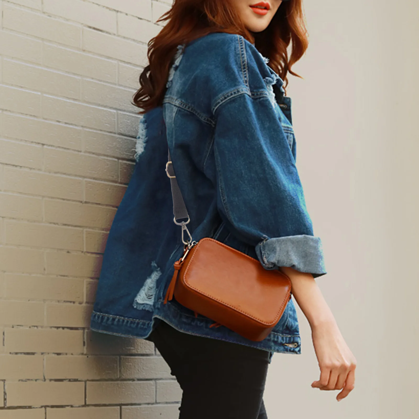 

130cm Long Adjustable Shoulder Strap Polyester Replacement for Various Bags Crossbody Briefcase Travel Gym Comfortable Accessory