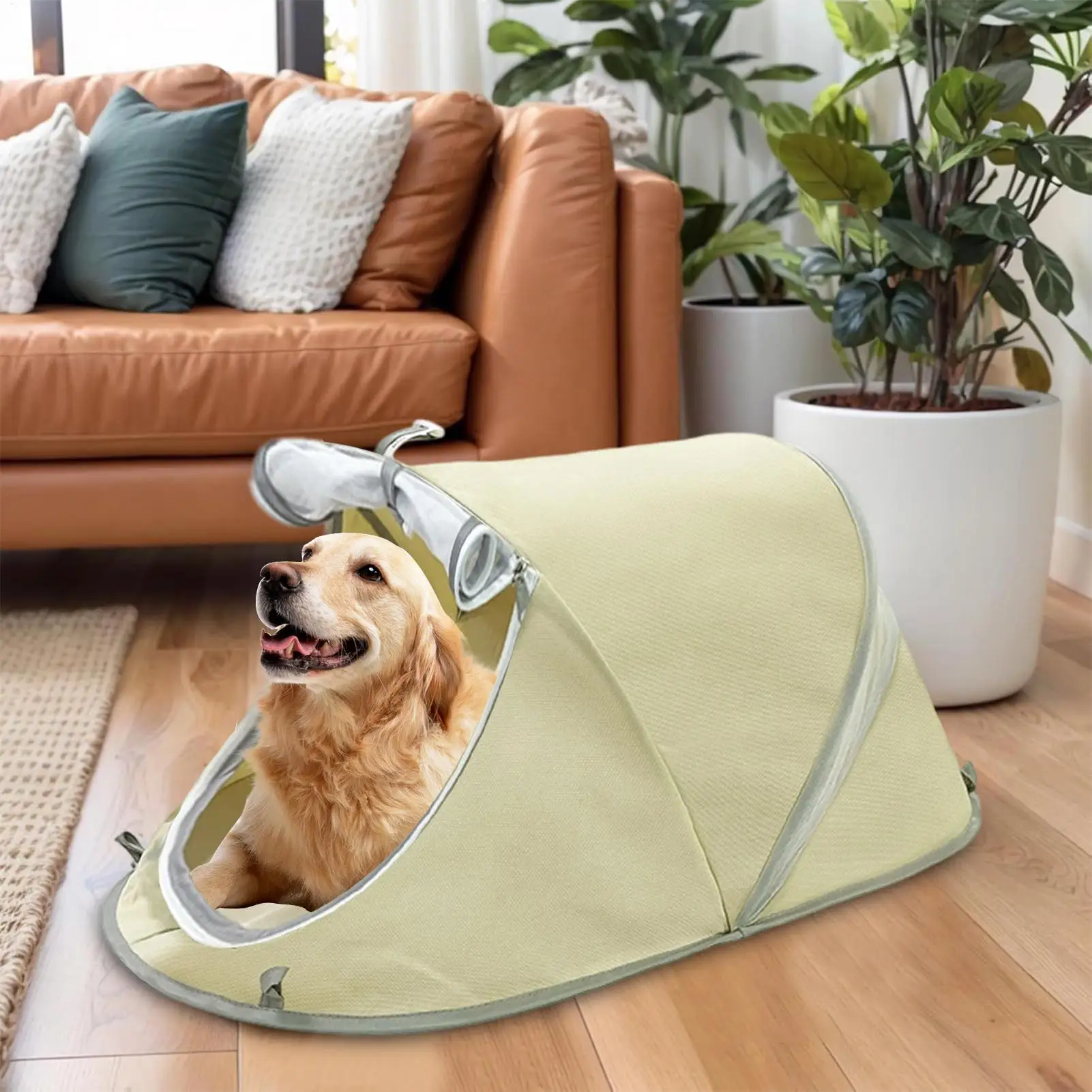 خيمة الحيوانات الأليفة للقطط صغيرة مقاومة للماء والأشعة فوق البنفسجية تنفس بيت جرو الحيوانات الأليفة كهف عش السرير داخلي في الهواء الطلق لساحة الحديقة شرفة