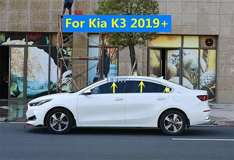

Window Visor ABS Chrome Rain Guard Vent Sun Shade Deflector For Kia K3 Forte Cerato 2019-2022 Car Styling Protector Accessories