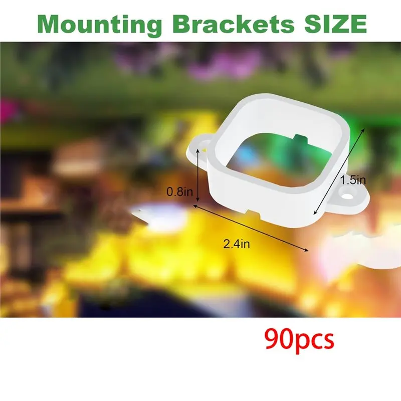 دعامات تثبيت 90 قطعة لـ Govee H706/H706 Pro لمشابك إضاءة Govee H706 أضواء خارجية دائمة #6