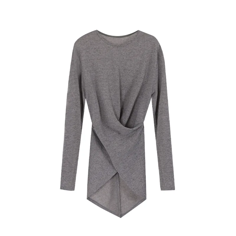 เสื้อถักคอวีทรงครอสพิมพ์ลายสามมิติ ฤดูใบไม้ร่วง 2025