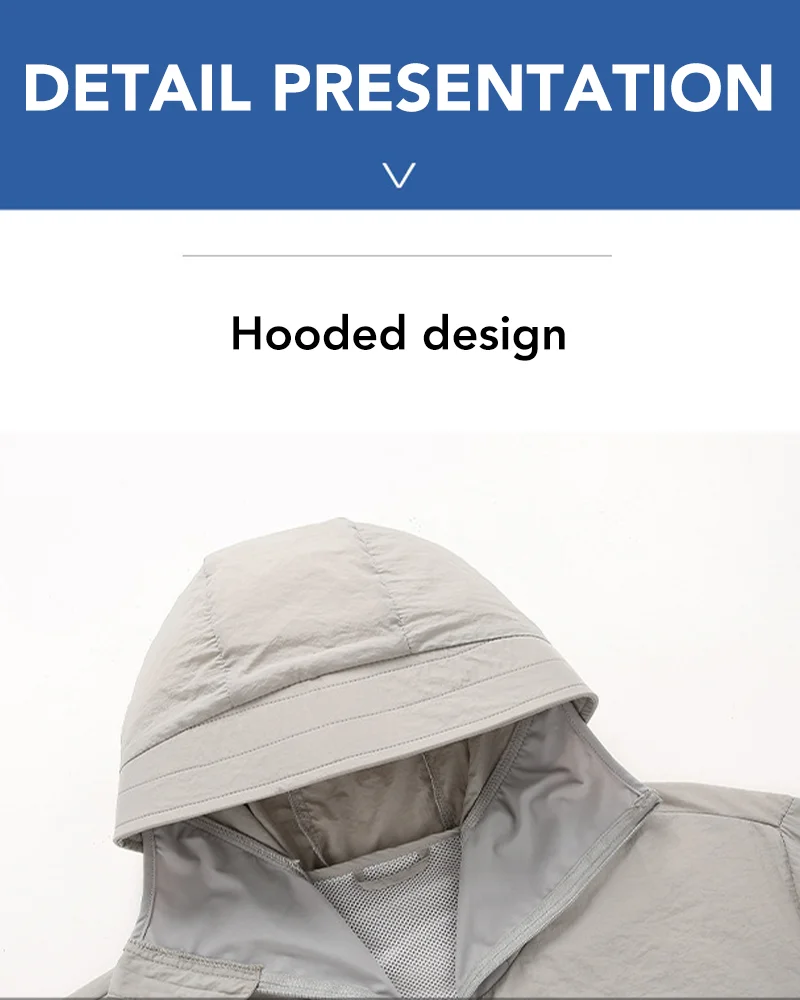Sommer Paar Stil Klimaanlage Kleidung Eis Jacke mit Fan Reise Sonnenschutz Haut Kleidung Atmungsaktive Outdoor Arbeit Kleidung – Detail 7