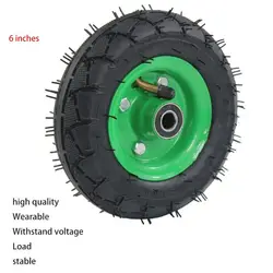 2pcs/lot 6 inch Inflatable Tire Wear-Resistant Wheel 150mm Cart Trolley Tyre Caster 250kg Changeable Inner Tube Wearable Tires