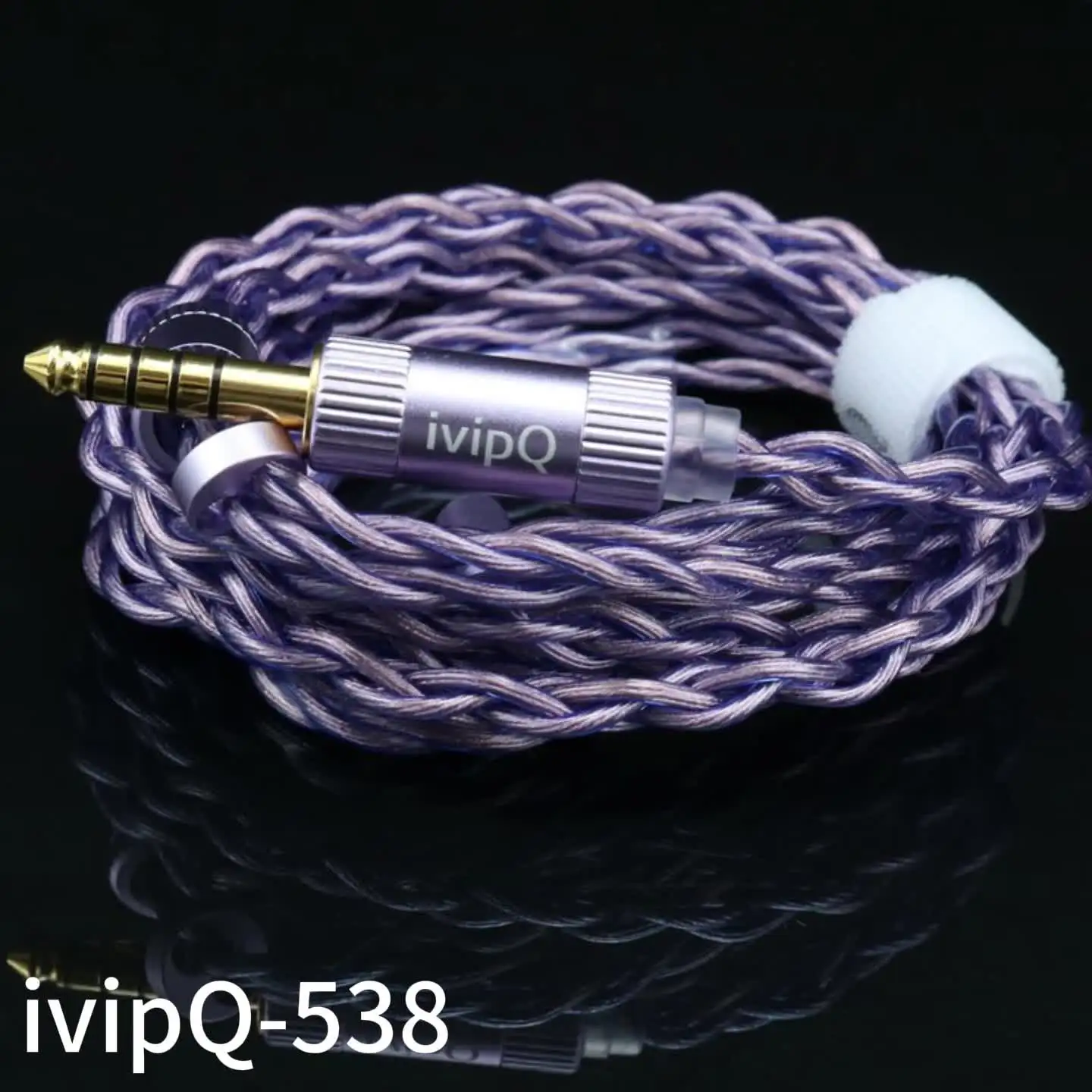 イヴ ivipQ-538 4極高純度 HIFI イヤホンケーブル MMCX 0.78 2PIN