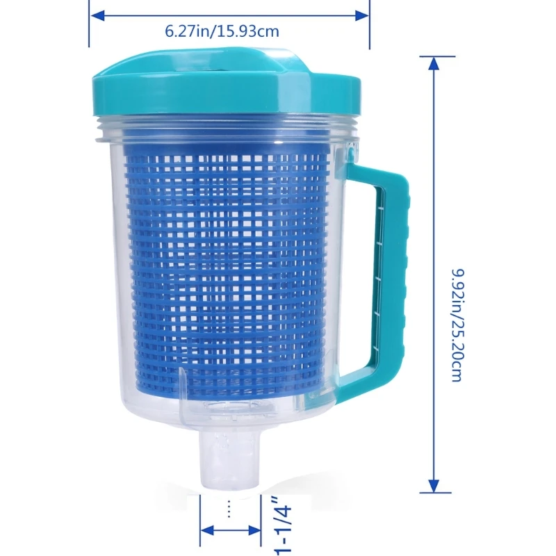 367A Leaf Catchers with Basket Inline Pool Leaf Canister for W560 W530 Swimming Pool Cleaner Prevents Filter Clogging