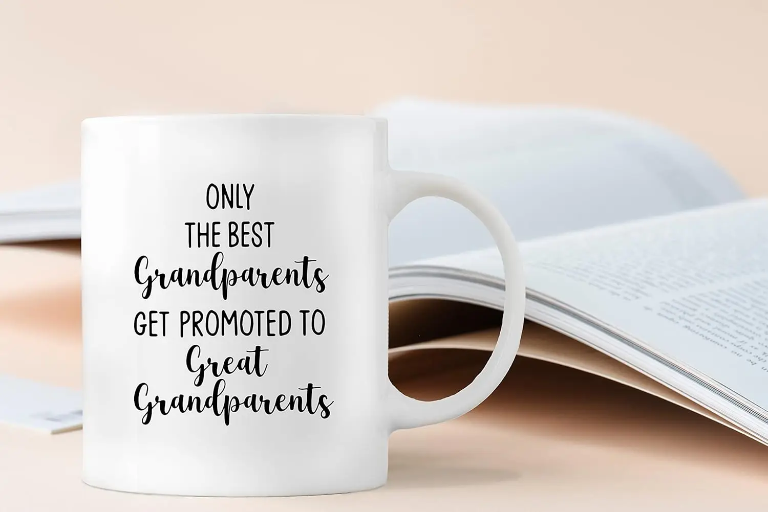 Only The Best Grandparents Get Promoted to Great Grandparents Coffee Mugs Mug, Mother's Father's Day Gifts for Great Gra