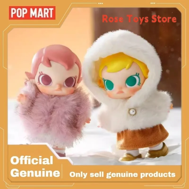 

Genuine POPMART Baby Molly Winter Fit Check Series Blind Box Toy Lovely Vinyl Pendant Doll Mystery Anime Action Figure Xmas Gift