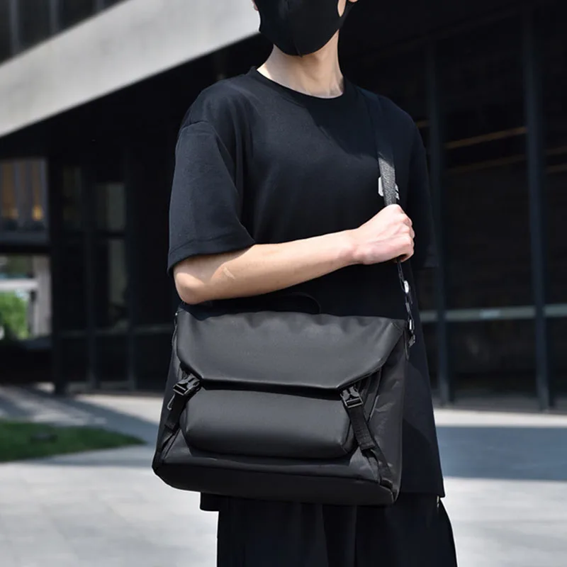 الرجال الكتف عبر الجسم حقائب بحمالات موضة عادية متعددة السعة العلامة التجارية مصمم الأعمال أكسفورد الذكور حقيبة حقيبة ساعي