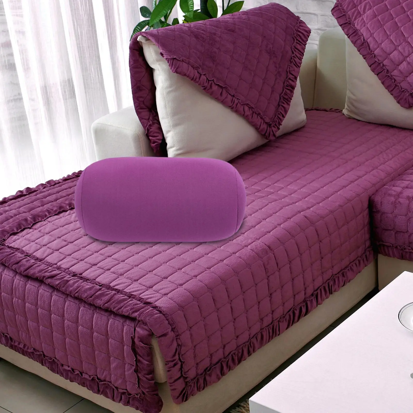 Travesseiro de pescoço, almofadas de cama microfrisadas para crianças e adultos dormindo, diversão