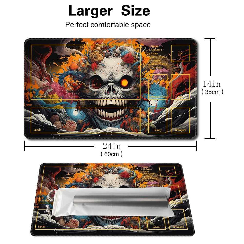 Ethereal bloom-Board Game MTG Playmat Table Mat Game Size 60X35 CM Mousepad Compatible for TCG CCG