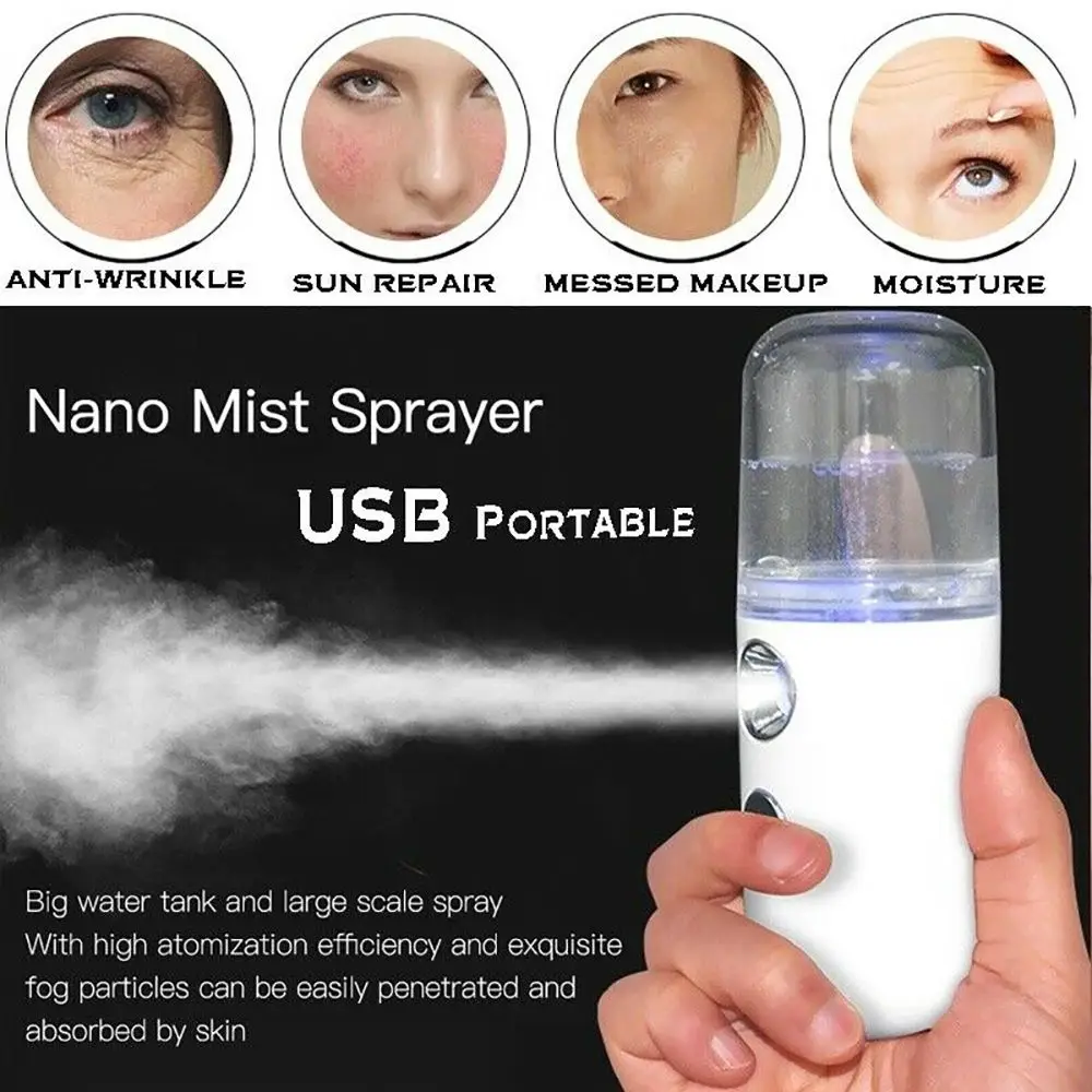 Nebulizador hidratante, instrumento de belleza, cuidado de la piel, Nano pulverizador, herramienta de belleza, atomización, niebla Facial