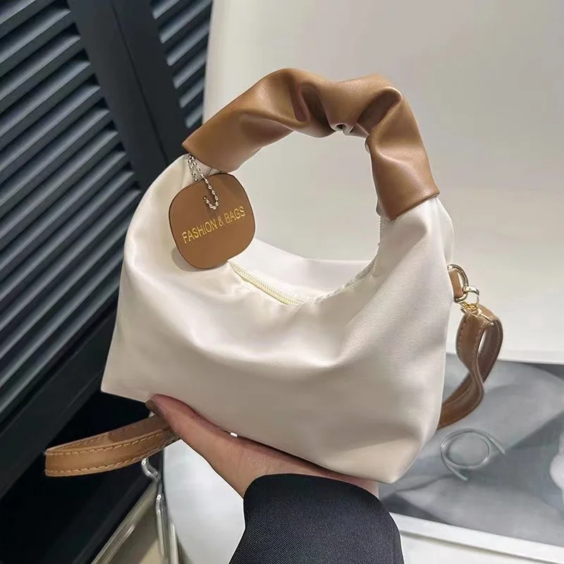 

Fashion Pleated Handlebags for Women PU Cloud Bags Leisure Armpit Bag Shopping Shoulder Bags Dumpling Handbag Female Hand Bags