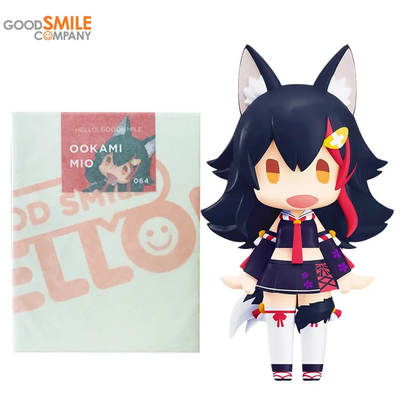 

GSC HELLO GOOD SMILE Original Hololive Ōokami Mio Q Version Anime Action Figures Toys for Kids Gifts Collectible Model Ornaments