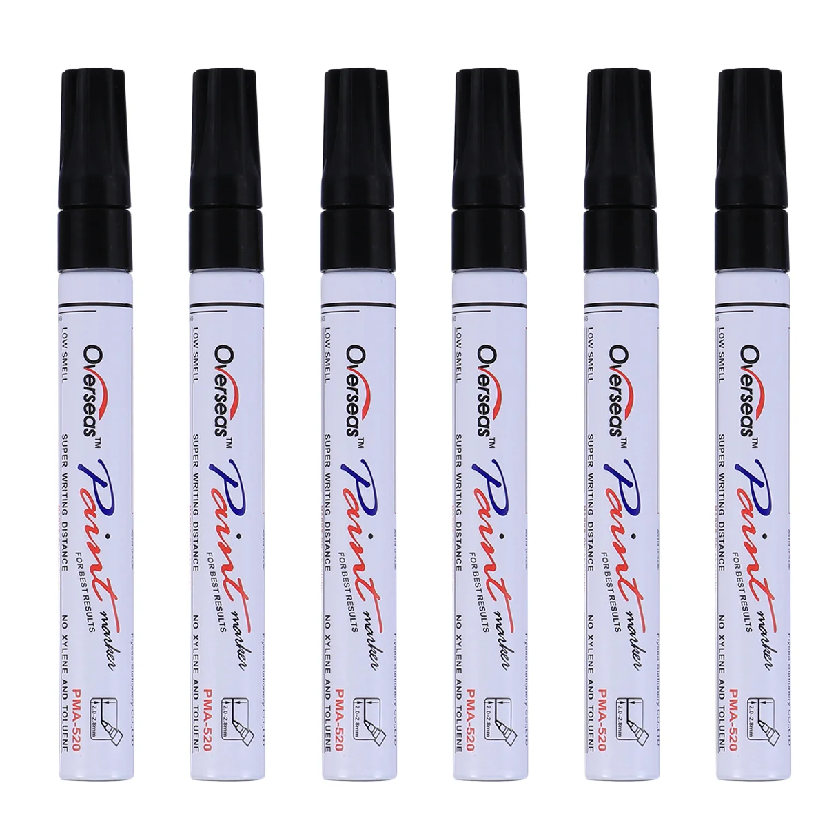 6 PCS Fill Paint Pen Pens Automotive Touch- Up for Cars 6pcs Black Touching Touch-up Marker