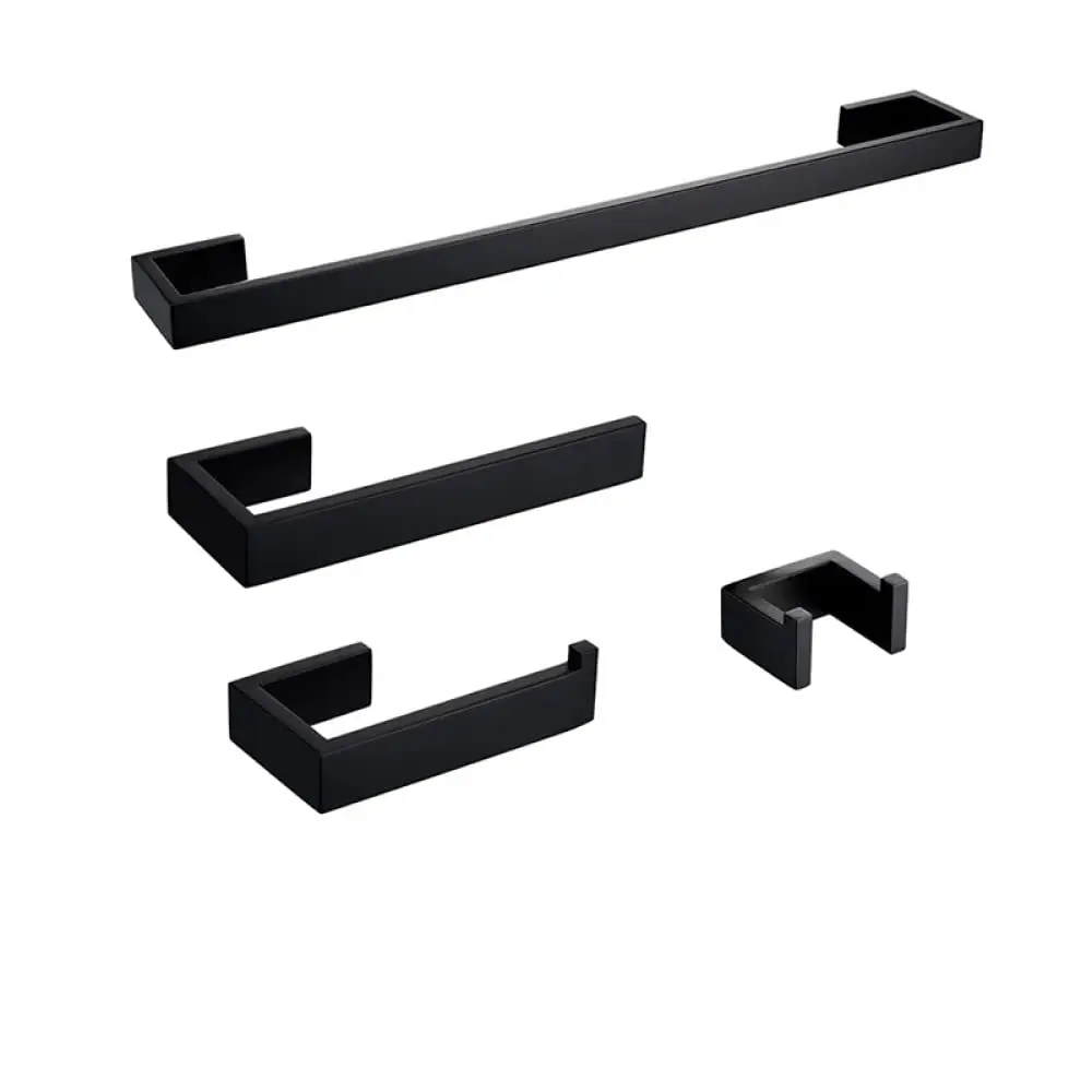 

Brushed Gold Bathroom Accessories Set Wall Mount Hardware Toilet Roll Holder Towel Bar Robe Hook Shelf Rack 4 Piece Customized