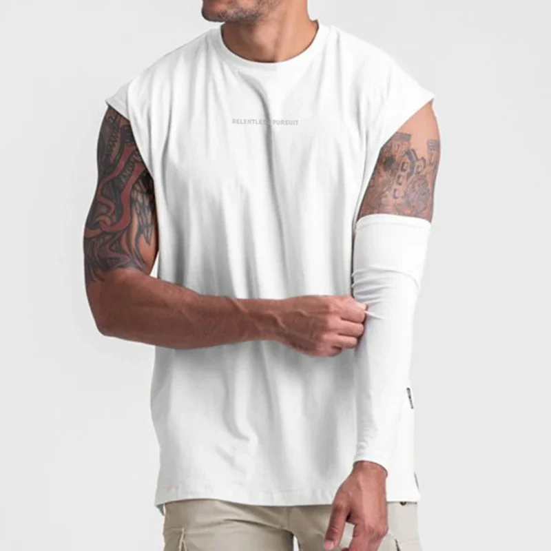 

Undershirt American Tide Fashion Men's Summer Large Size Sports Sleeveless Undershirt Solid Color Quick-drying Bottoming Shirt