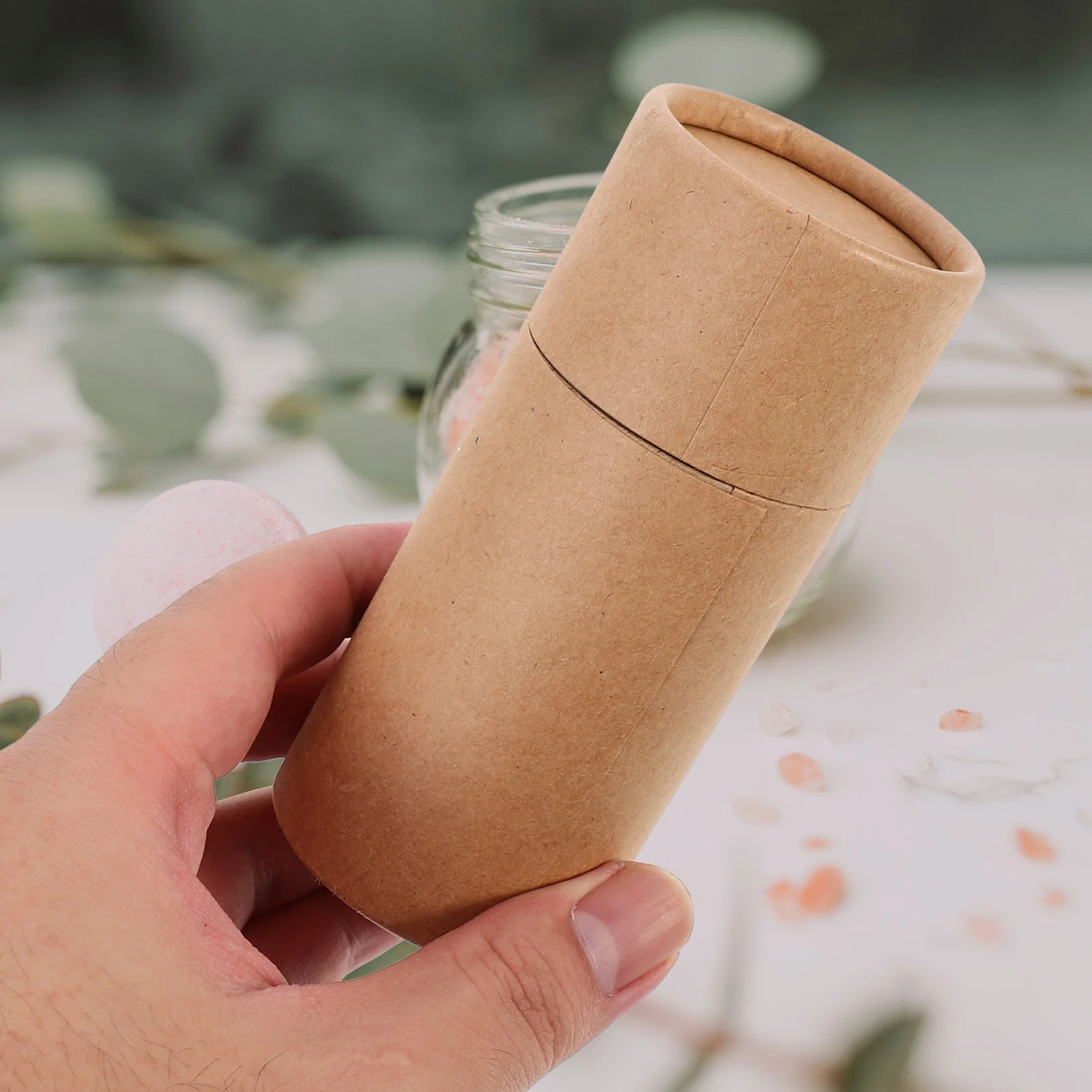 20 Pcs Boxes Essential Oil Bottle Paper Tube Practical Gift Container Cylinder Packing Coffee Can Green Travel