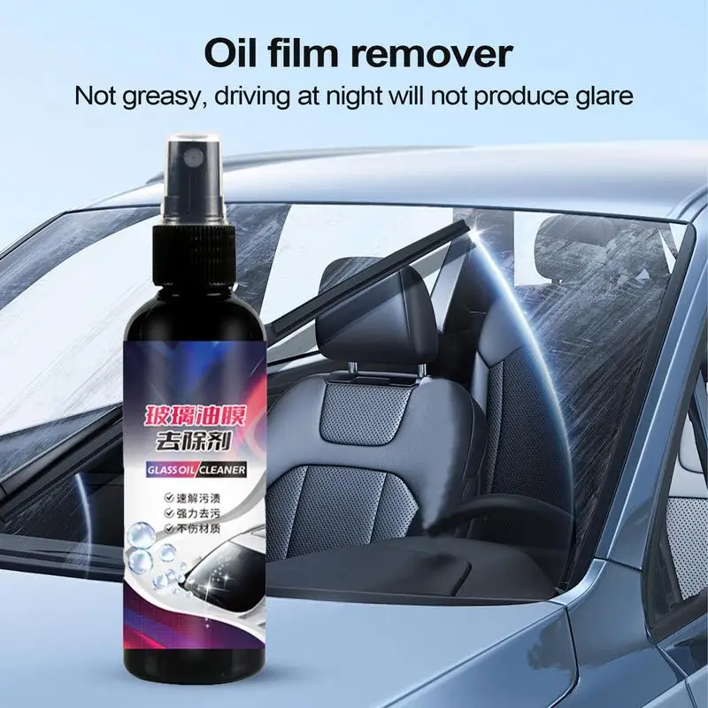 

Car Glass Cleaner Spray Versatile Car Windshield Cleaner 100ml Portable Windshield Cleaner Oil Film Cleaner For Glass Shower