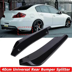 Rear Bumper Diffuser Splitter Cover Side Canards Lips Trim Sticker Universa For Infiniti G35 Q50 Q60 Q70 G25 Car Accessories