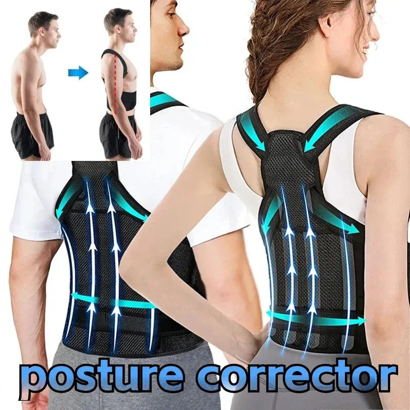 1Pcs Back Brace Posture Corrector for Women and Men Back Lumbar Support Shoulder Posture Support for Improve Posture Provide