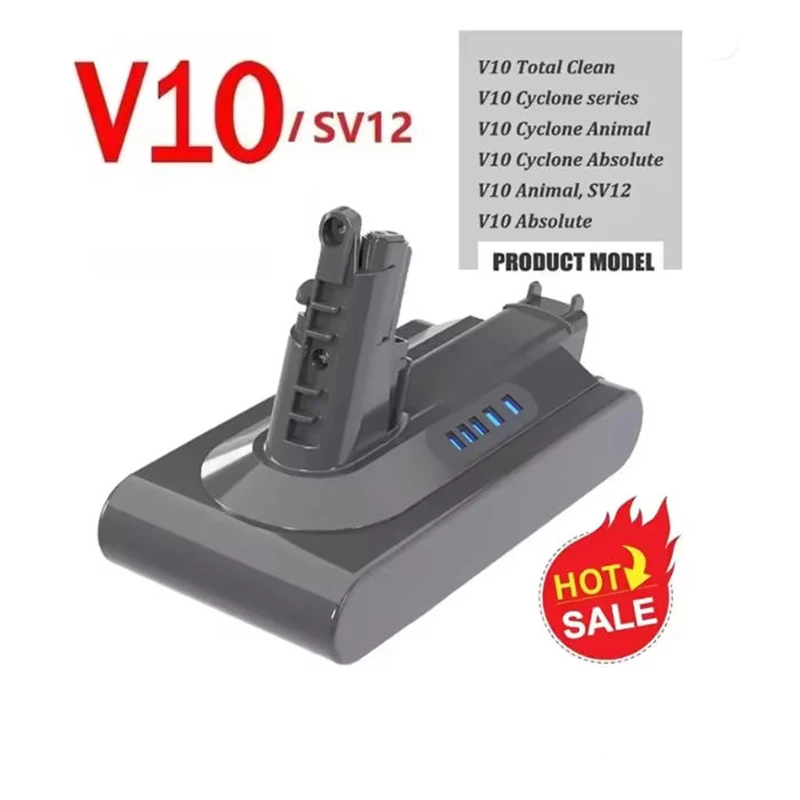 

21.6V 9800mAh/12800mAh Replacement Battery for Dyson V7 V8 V10 Fluffy Animal Pro 225403 229687 Vacuum Cleaner