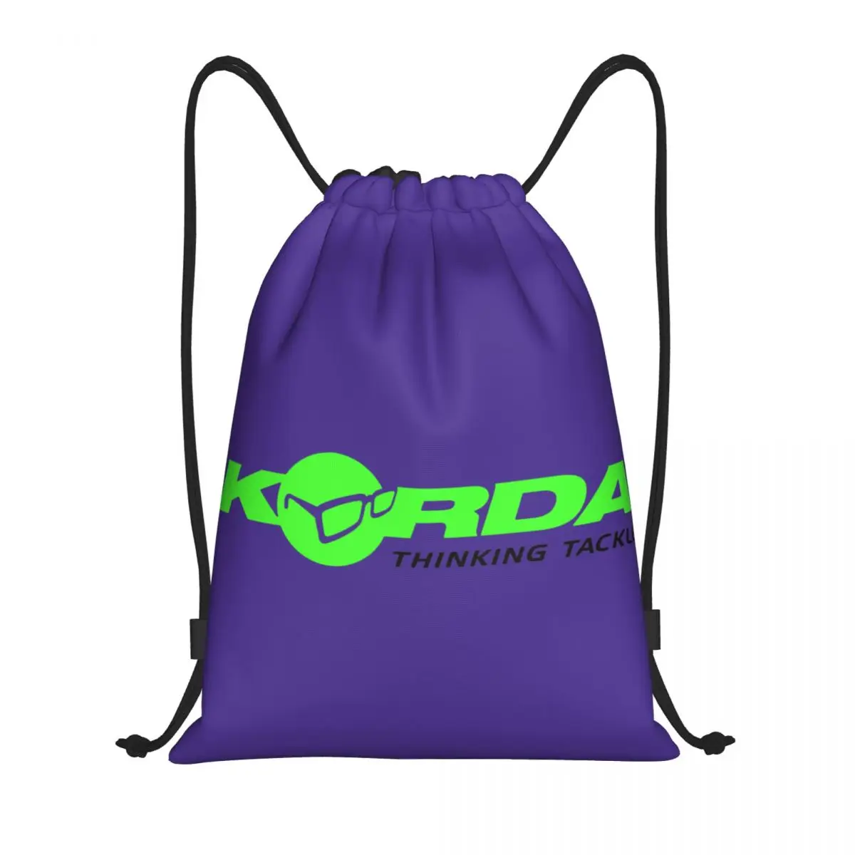 Korda Fishing Print Drawstring Bags Men Women Portable Sports Gym Sackpack Fish Carp Fisherman Gift Training Storage Backpacks