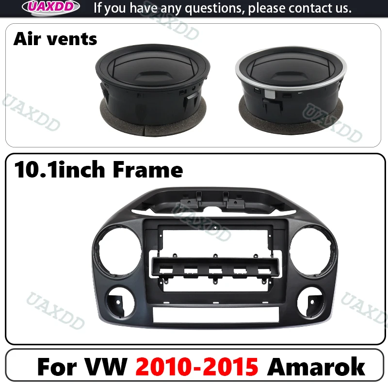 For 2010-2016 VW AMAROK Car DVD Radio Android Frame Video Player CD frame fascia dashboard Kit panel Automotive air conditioning