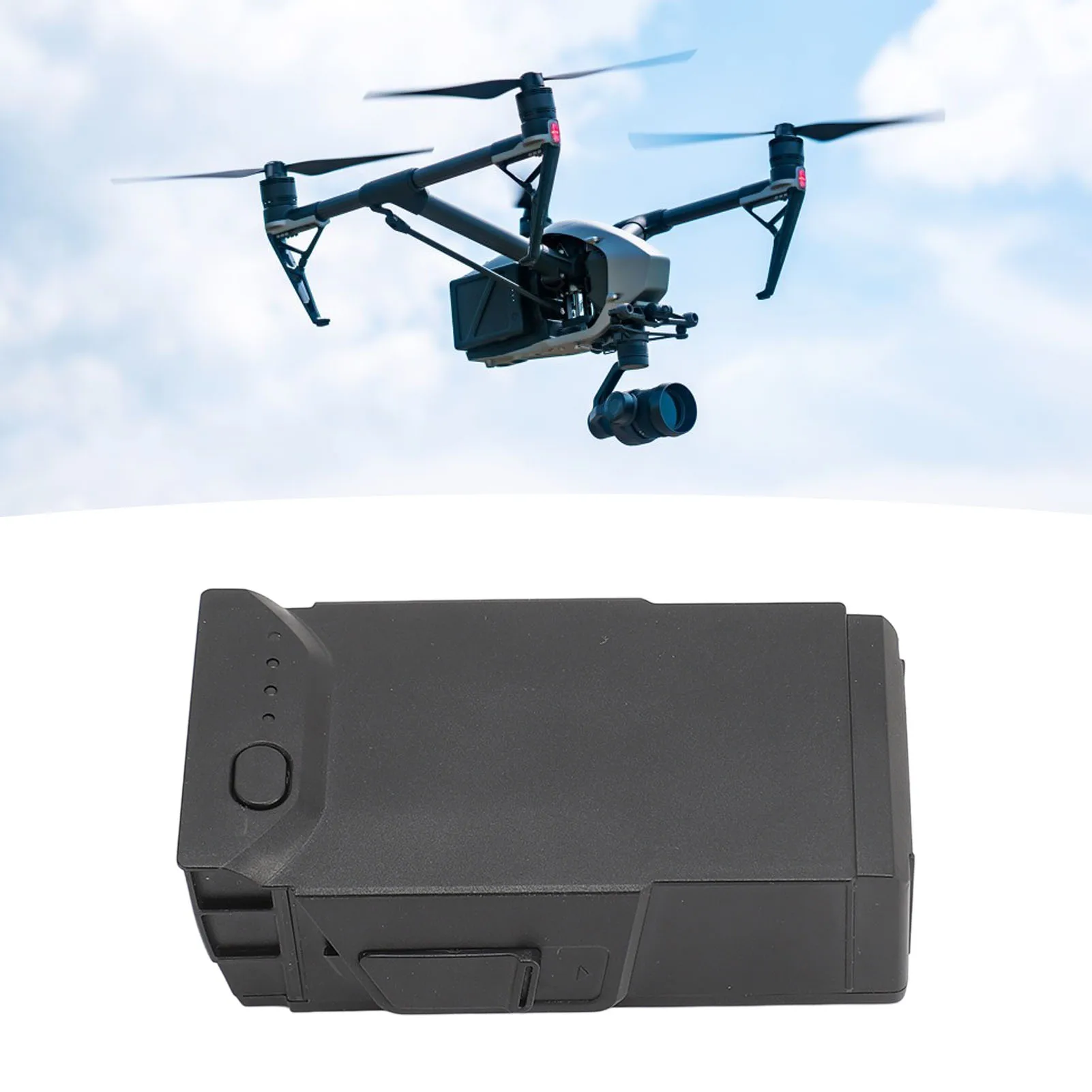 Quadcopter Intelligent Flight Battery Safe 2375mAh Plastic Intelligent Flight Battery Replacement 4 LED Lights for Mavic Air