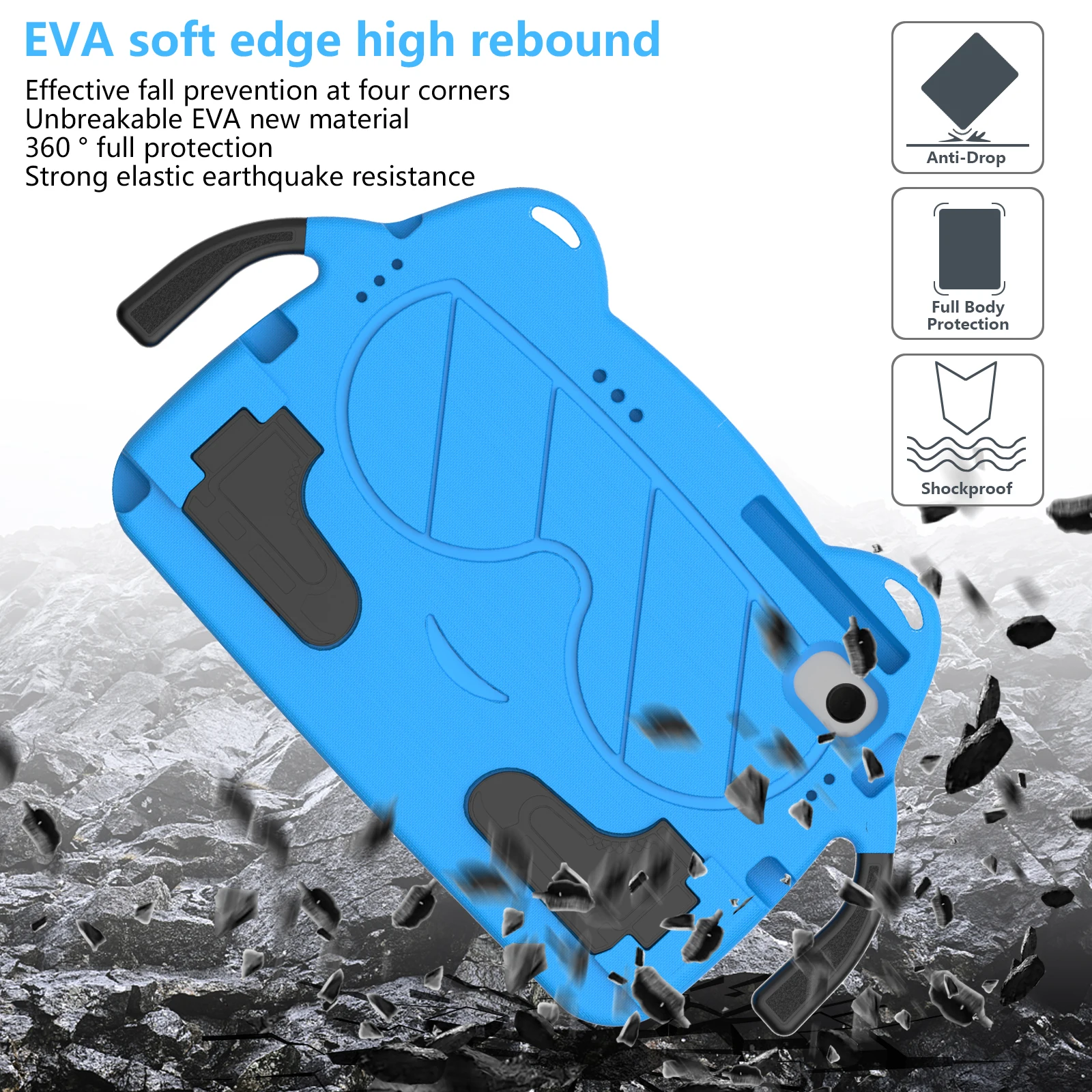 Coque For Nokia T20 10.36inch 2021 T21 Kids Safe Tablet Protector Shockproof Fundas for redmi Pad se 11 Stand Case Non-toxic EVA