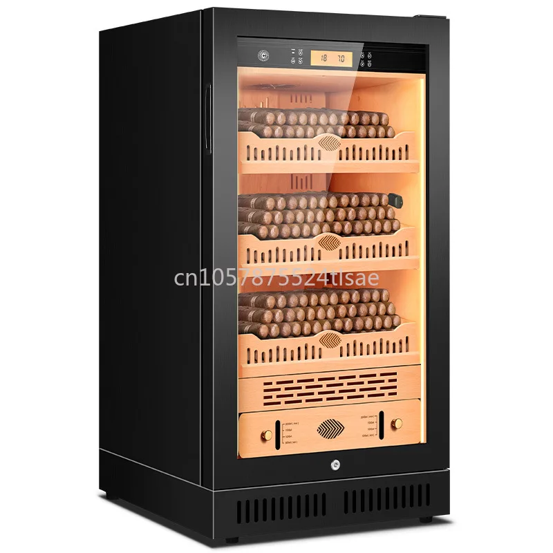 

Cl-22c Cigar Cabinet Constant Temperature and Humidity Frost-Free Air-Cooled Large Capacity Cedar Wood Liner Cigar Storage