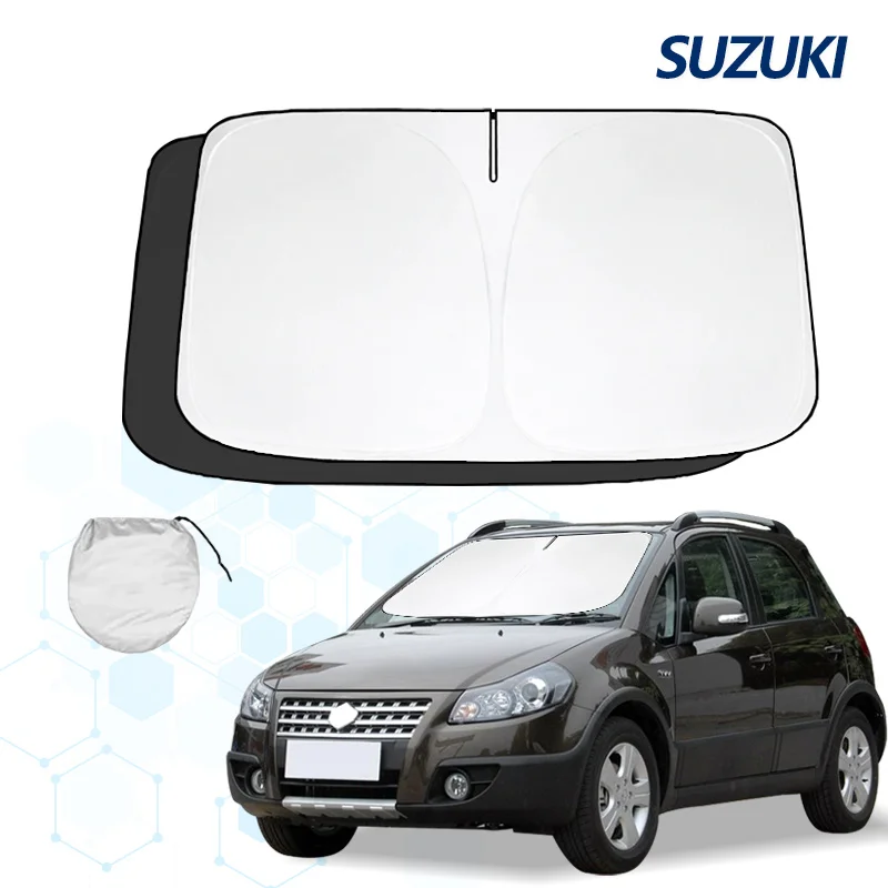 For Suzuki SX4 S-Cross Crossover Windshield Sun Shade Sunshade Sun Visor Protector Foldable Blocks UV Rays Keep Car Cooler