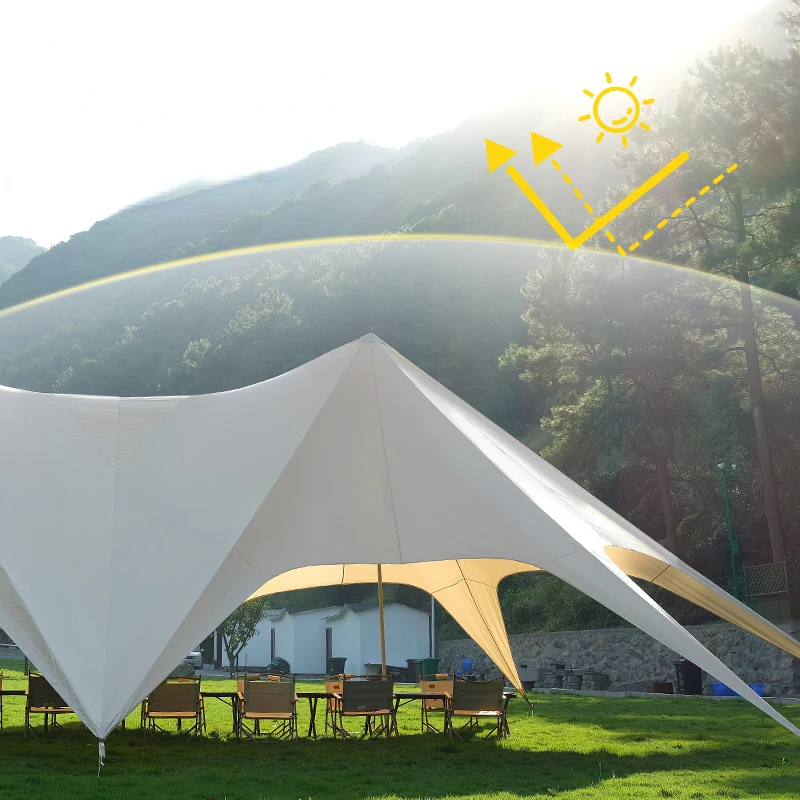 The product can be customized. Outdoor Wanzhongshan Sky Curtain Large Base Octopus Tent Camping Picnic Camping