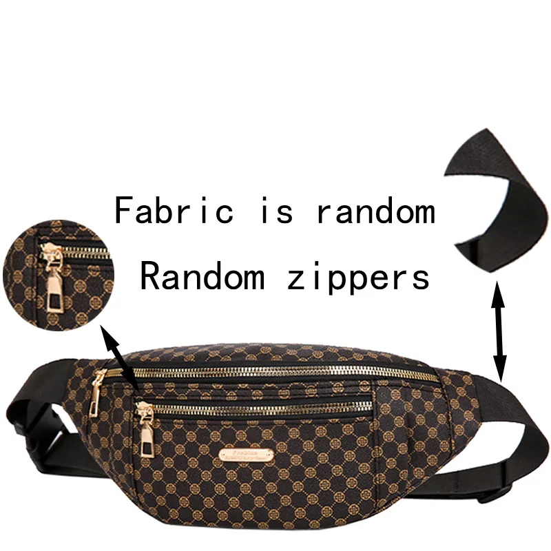 Práctico y versátil bolso de cintura con estampado, correa ajustable multicolor, ligero para uso diario, bolso elegante funcional informal