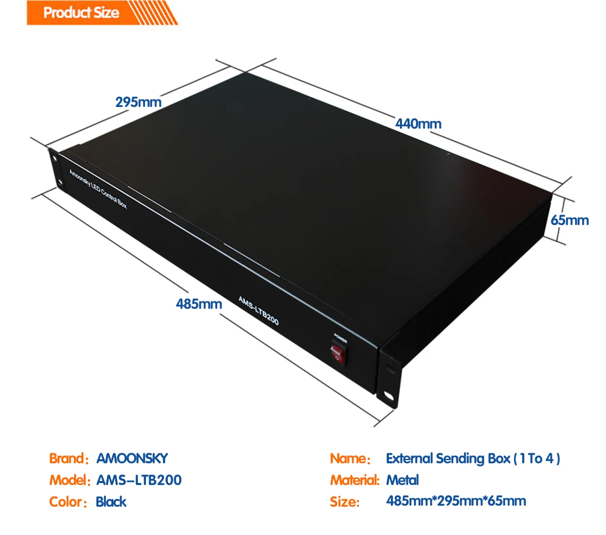 صندوق مرسل فيديو LED ، بطاقات إرسال Nova ، دعم 4 شاشة MSD300