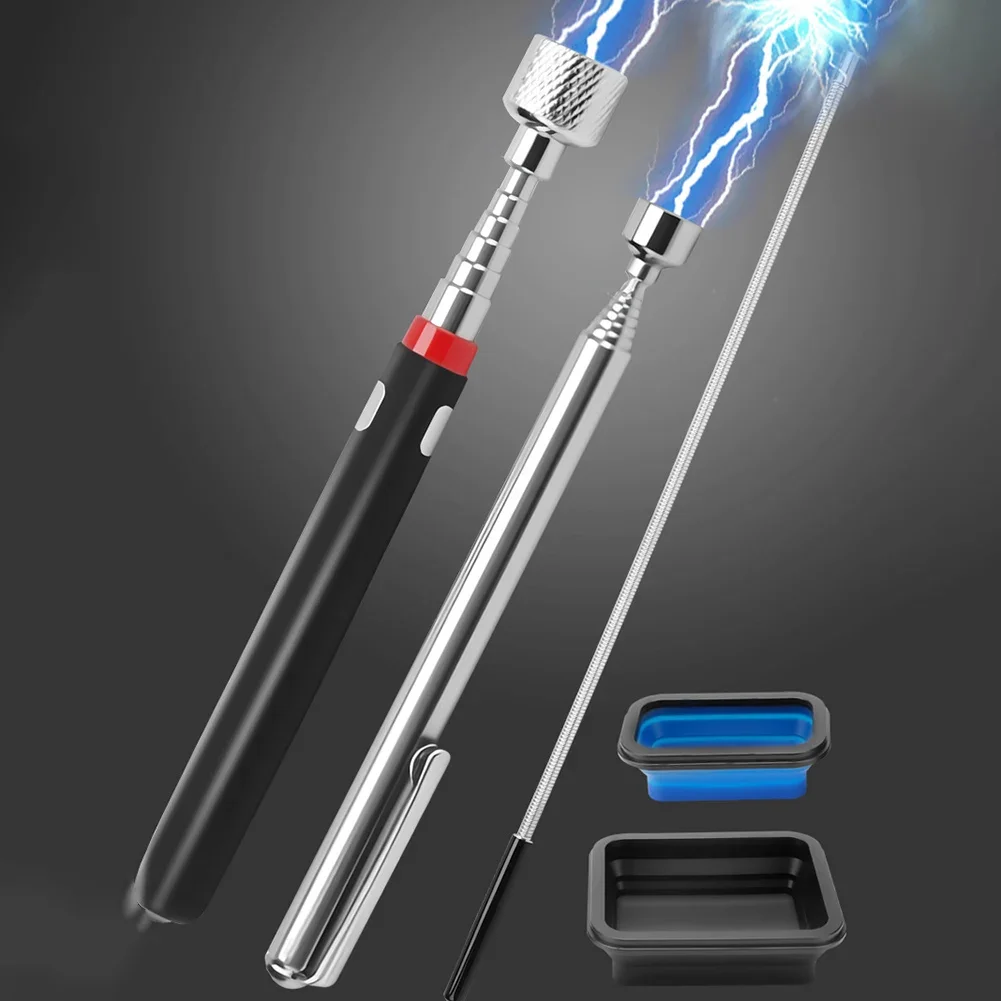 4-Piece Telescopic Magnetic Pickup Tool Set Nanos Kit With Magnetic Chucks, Flexible And Strong Magnetic Pickup Tools